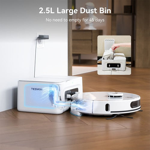 Tesvor S8 Max Robot Vacuum Cleaner, 3-in-1 Vacuum/Sweep/Mop, 8000Pa Tesvor S8 Max Robot Vacuum Cleaner, 3-in-1 Vacuum/Sweep/Mop, 8000Pa